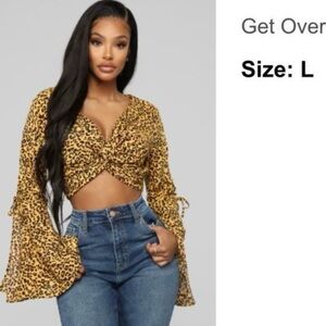 Fashion Nova crop top large new with tags